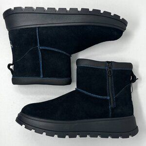 NEW ~ Koolaburra by UGG Womens 10US Koola Mini Hybrid Boots Black Suede Zipper